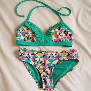 Girls 2 piece bathing suit
